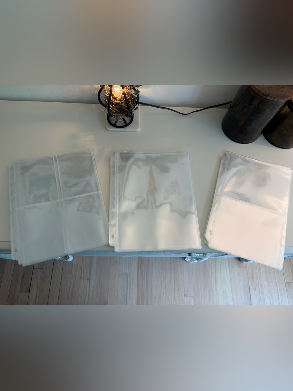 Clear Plastic Binder Photo Sleeves - 3-Ring Punched 4x6, 5x7, and 8x10